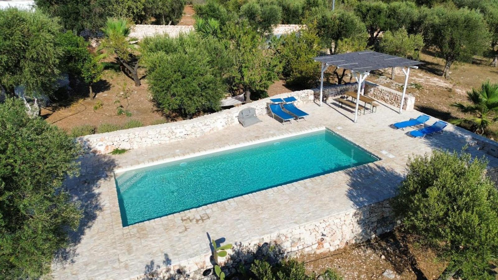 Casa Giuliveto - Charmantes Ferienhaus Mit Privatpool In Olivenhain Остуні Екстер'єр фото